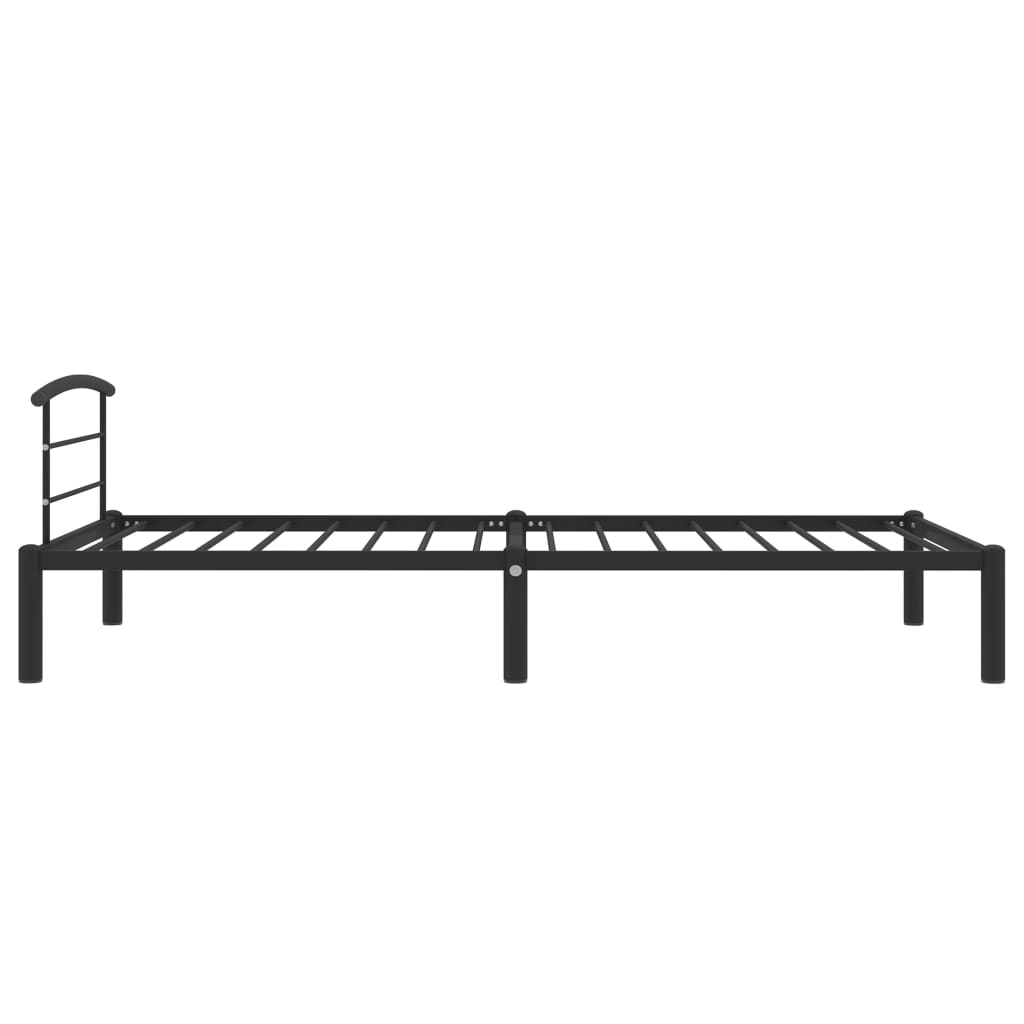 Bedframe Metaal 90 x 200 cm Zwart