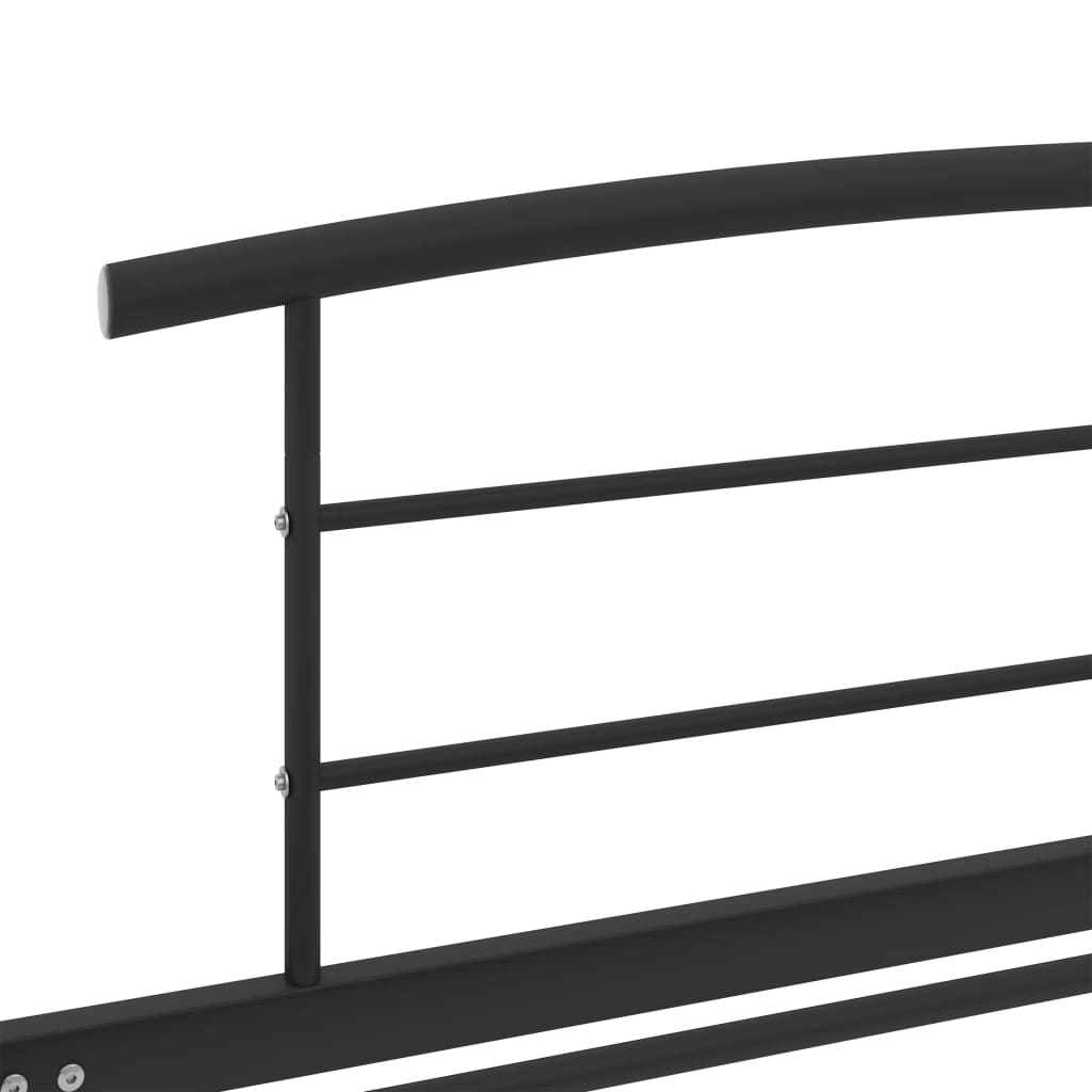 Bedframe Metaal 90 x 200 cm Zwart