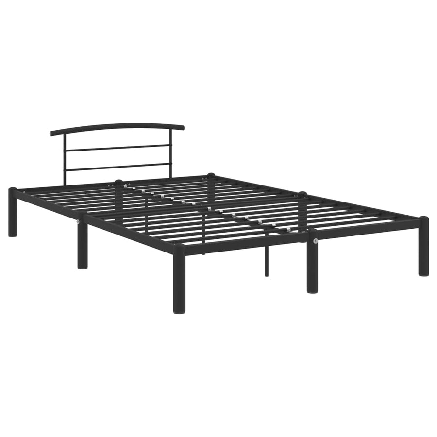 Bedframe Metaal Zwart 140X200 Cm