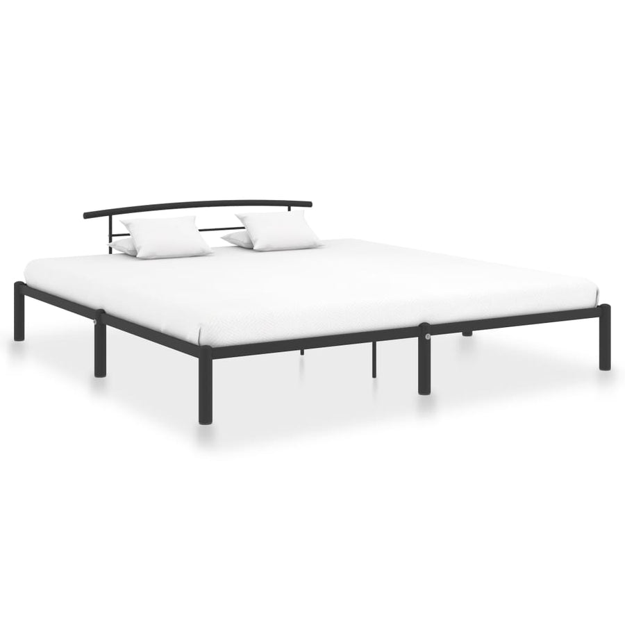 Bedframe Metaal 180 x 200 cm Zwart