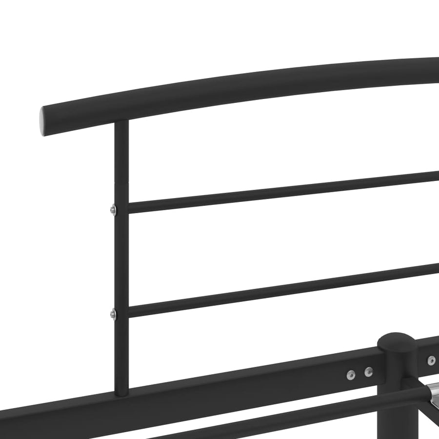 Bedframe Metaal 180 x 200 cm Zwart