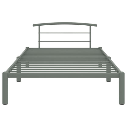 Bedframe Metaal 90 x 200 cm Grijs