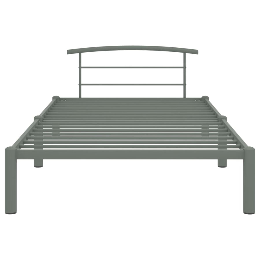 Bedframe Metaal 90 x 200 cm Grijs