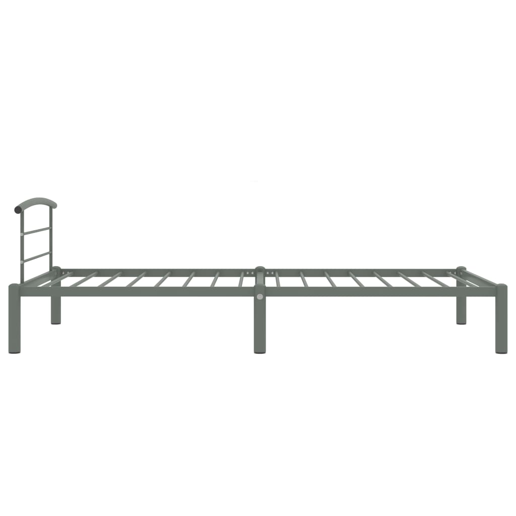 Bedframe Metaal 90 x 200 cm Grijs