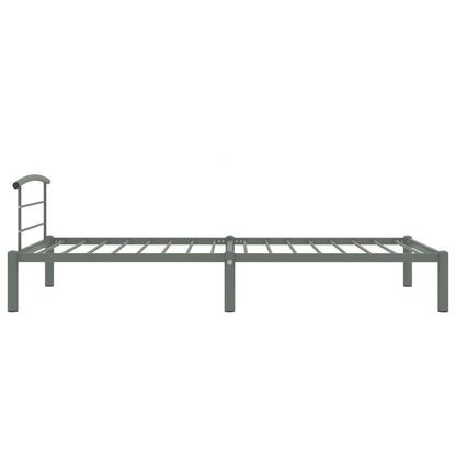 Bedframe Metaal 90 x 200 cm Grijs