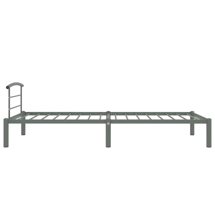 Bedframe Metaal 90 x 200 cm Grijs