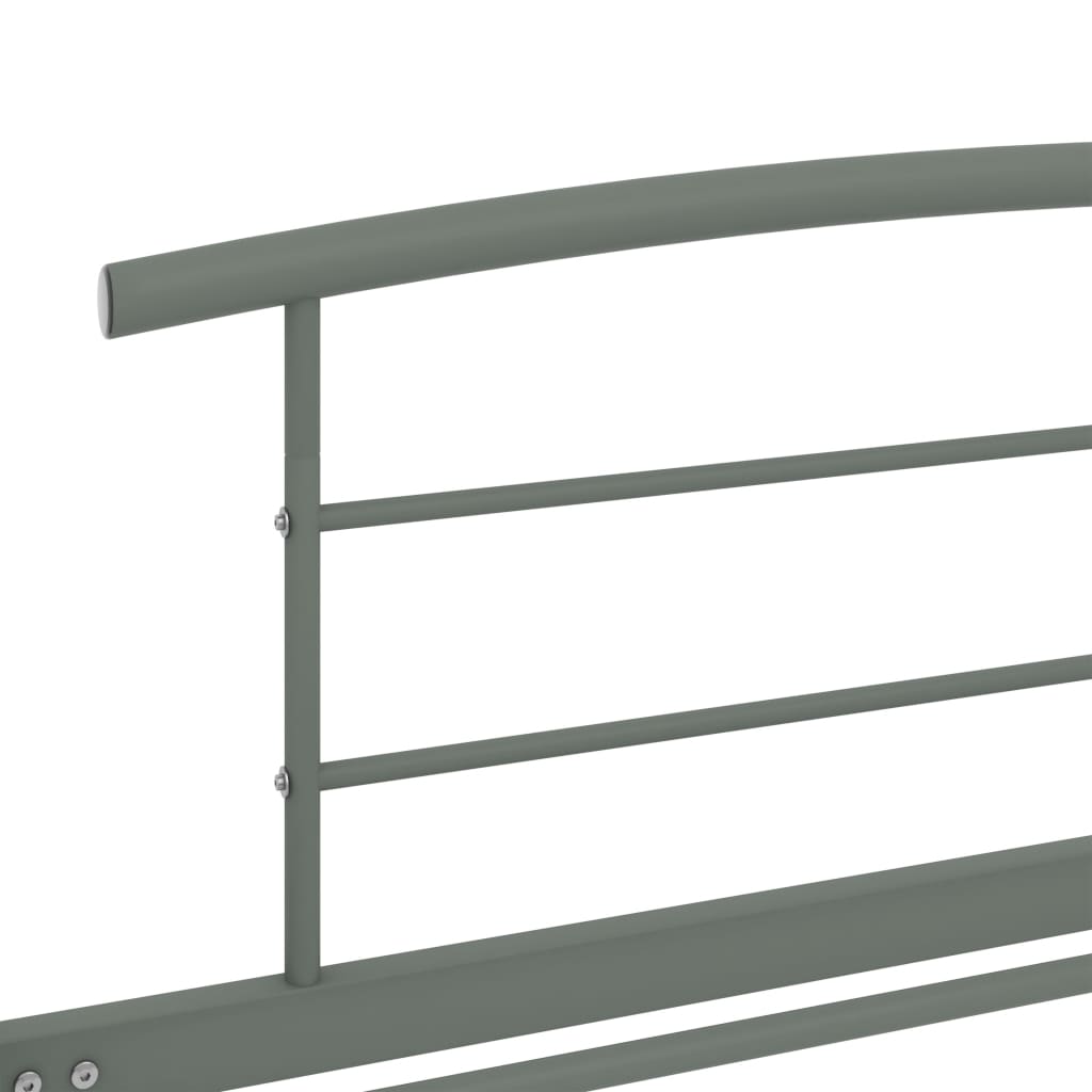 Bedframe Metaal 90 x 200 cm Grijs