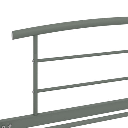 Bedframe Metaal 90 x 200 cm Grijs