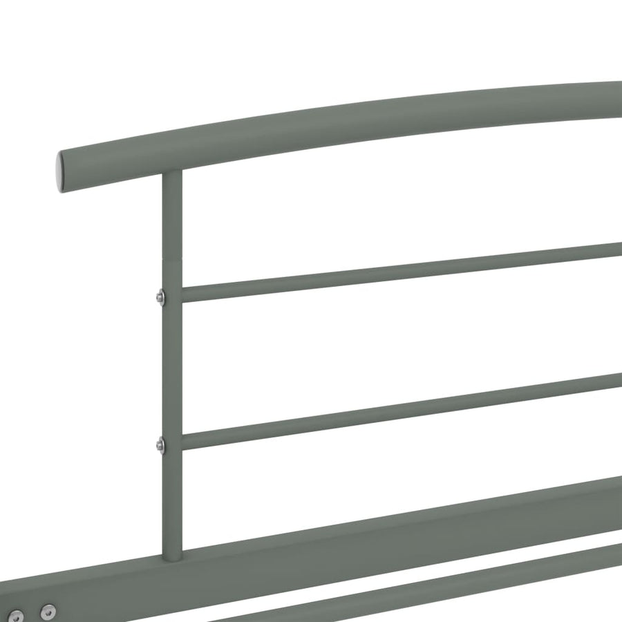 Bedframe Metaal 90 x 200 cm Grijs