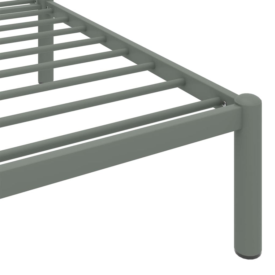Bedframe Metaal 90 x 200 cm Grijs