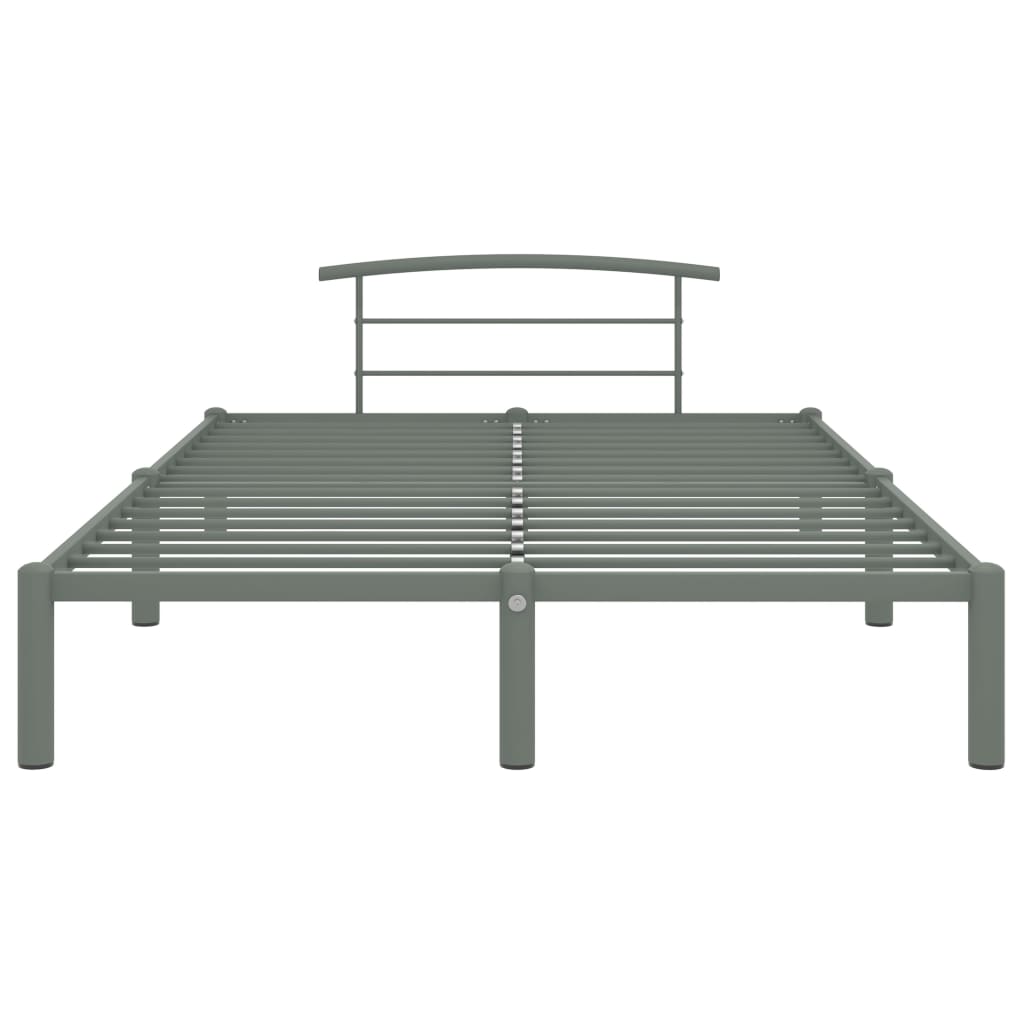 Bedframe Metaal 160 x 200 cm Grijs