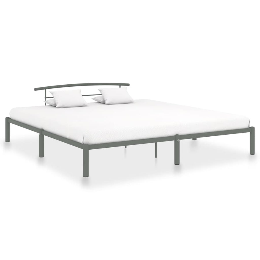 Bedframe Metaal 180 x 200 cm Grijs