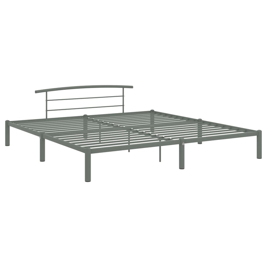 Bedframe Metaal 180 x 200 cm Grijs