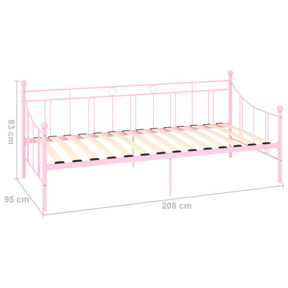 Slaapbank Metaal Roze