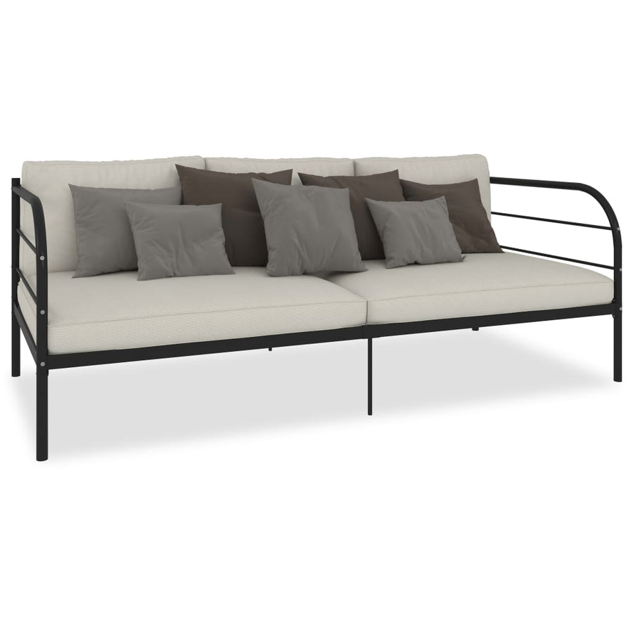Bedbankframe Metaal Zwart