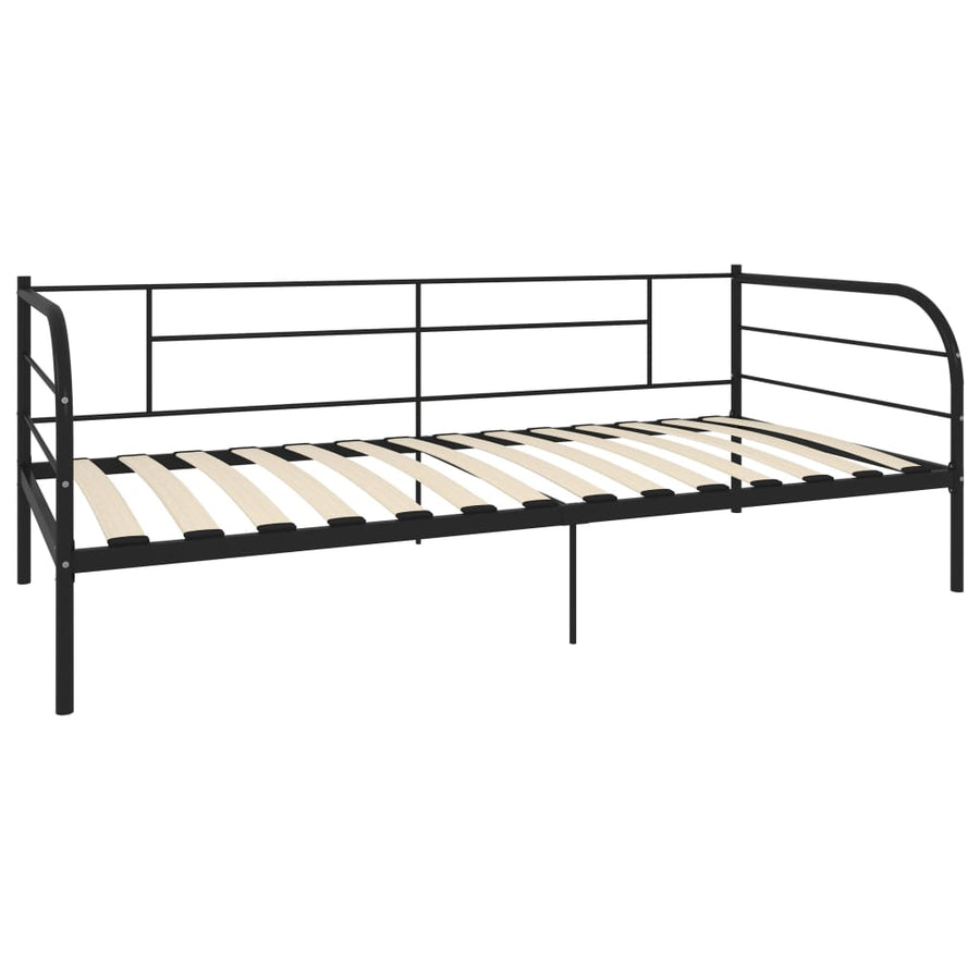 Bedbankframe Metaal Zwart