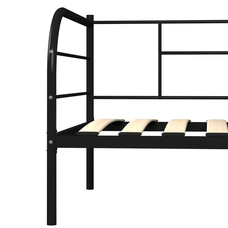 Bedbankframe Metaal Zwart