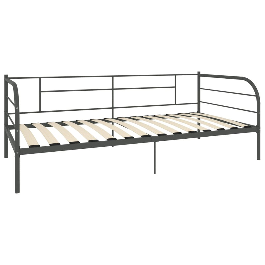 Bedbankframe Metaal Grijs