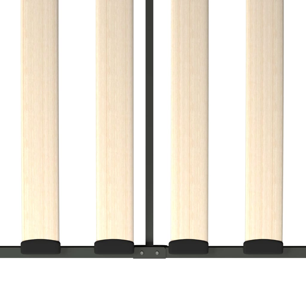 Bedbankframe Metaal Grijs