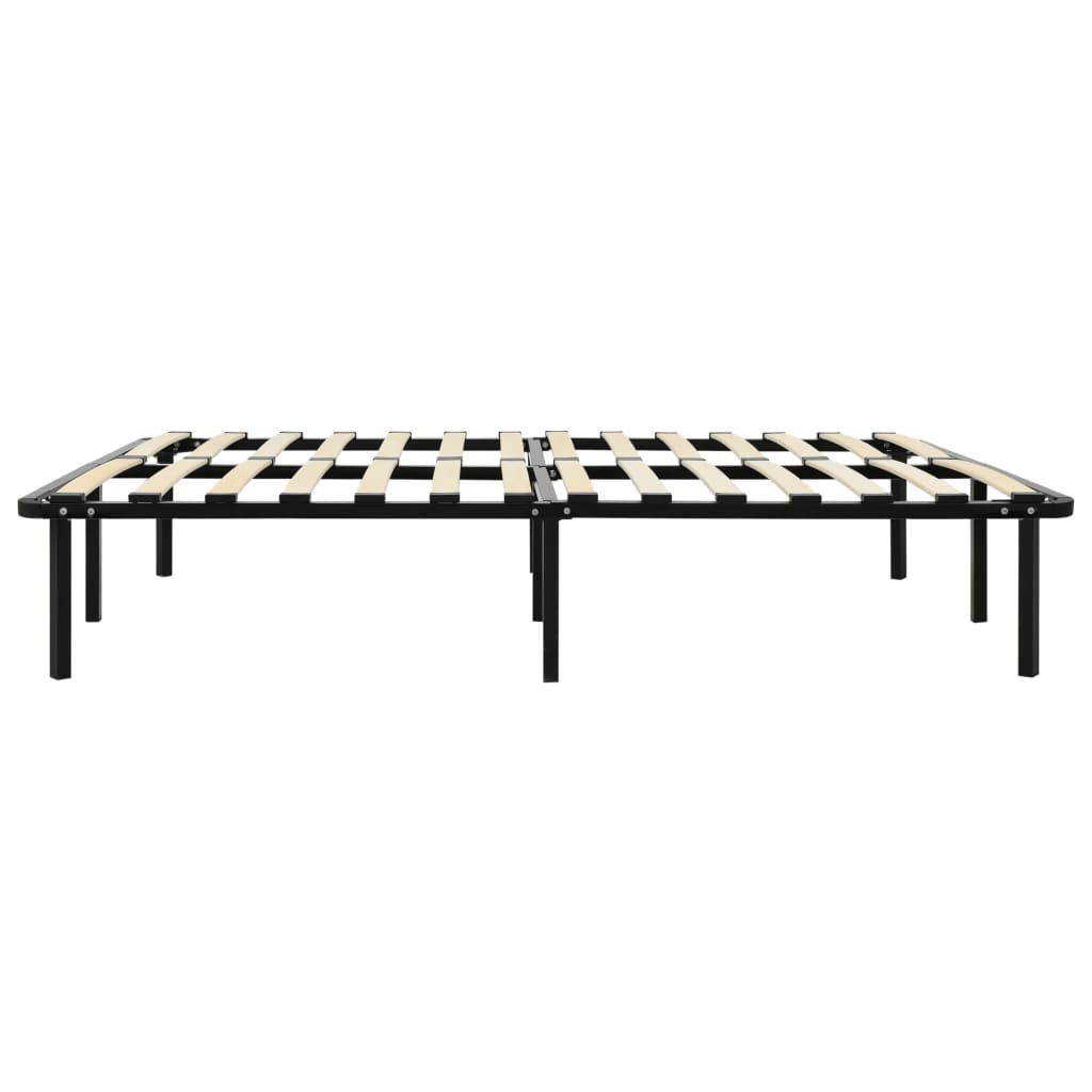 Bedframe Metaal Zwart 140 x 200 cm