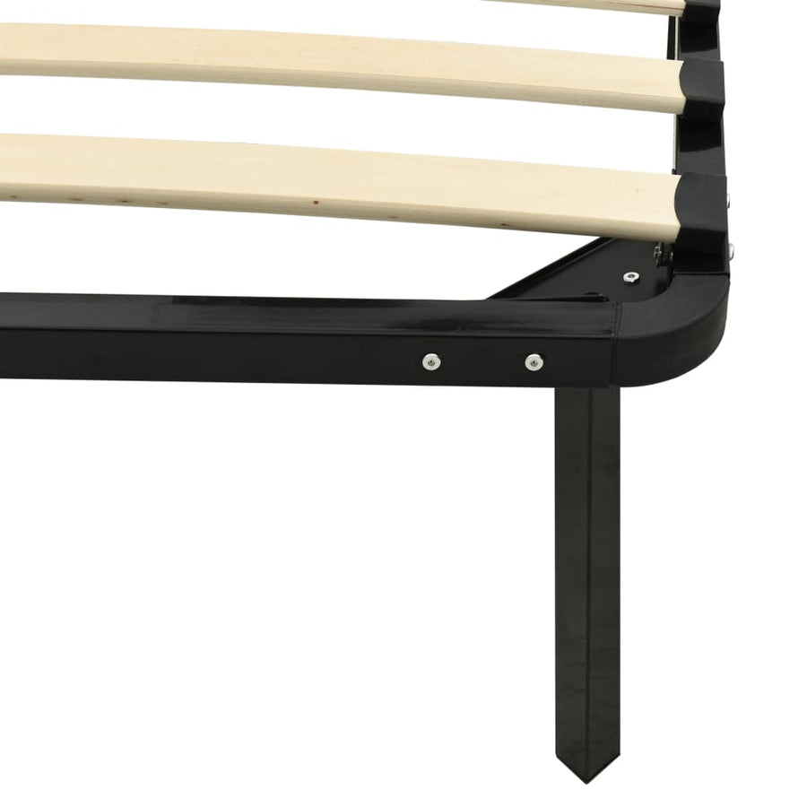 Bedframe Metaal Zwart 140 x 200 cm