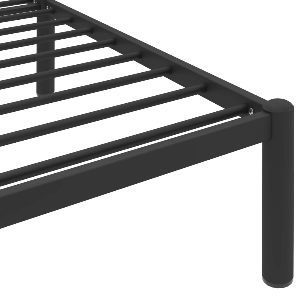 Bedframe Metaal 200 x 200 cm Zwart