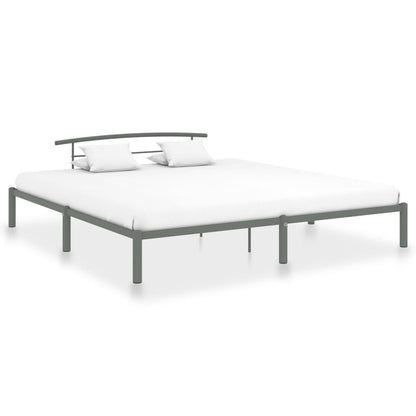 Bedframe Metaal 200 x 200 cm Grijs