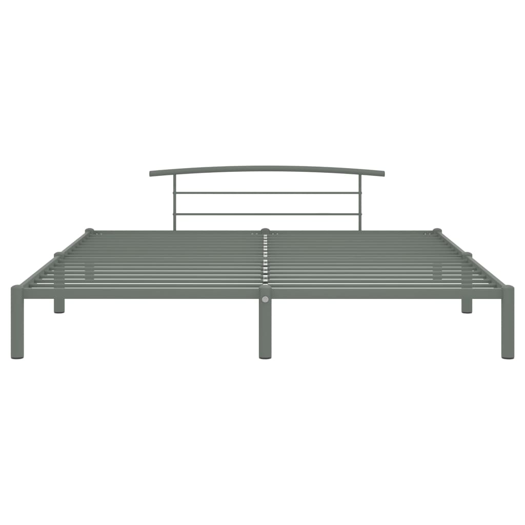 Bedframe Metaal 200 x 200 cm Grijs
