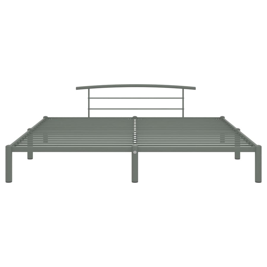 Bedframe Metaal 200 x 200 cm Grijs