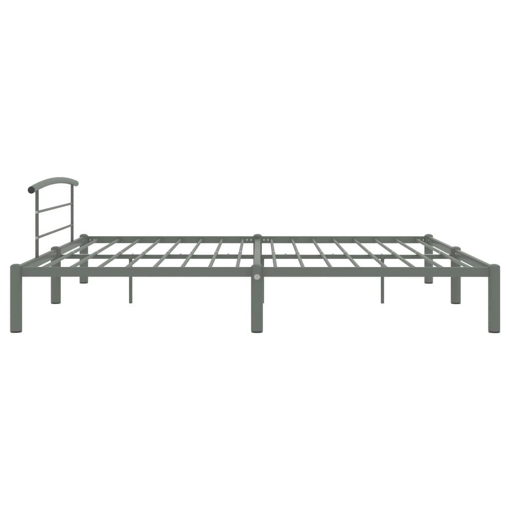 Bedframe Metaal 200 x 200 cm Grijs