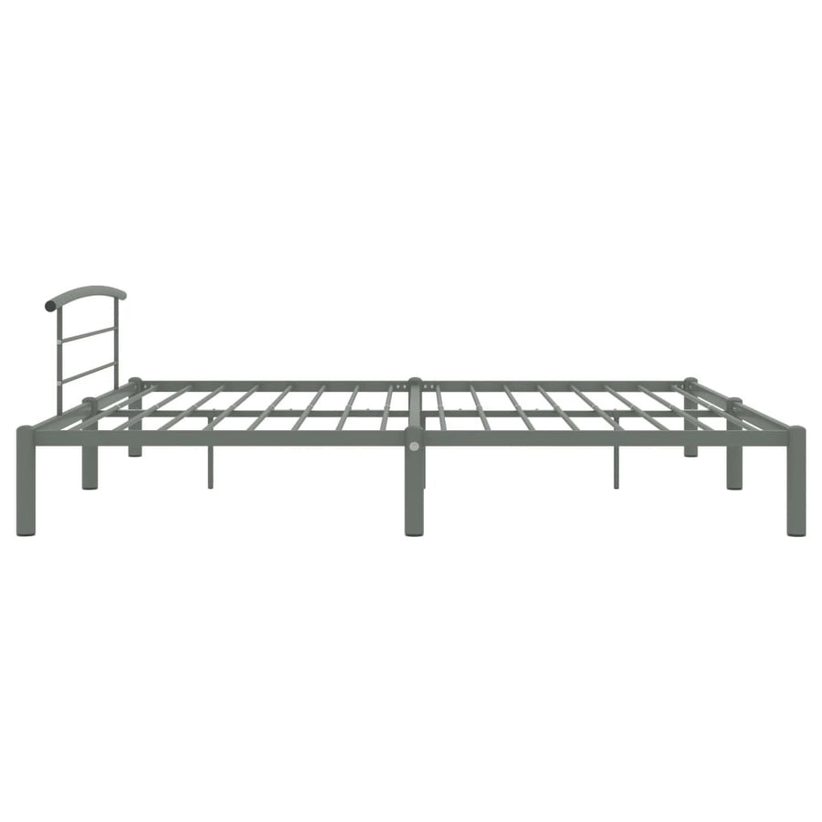 Bedframe Metaal 200 x 200 cm Grijs