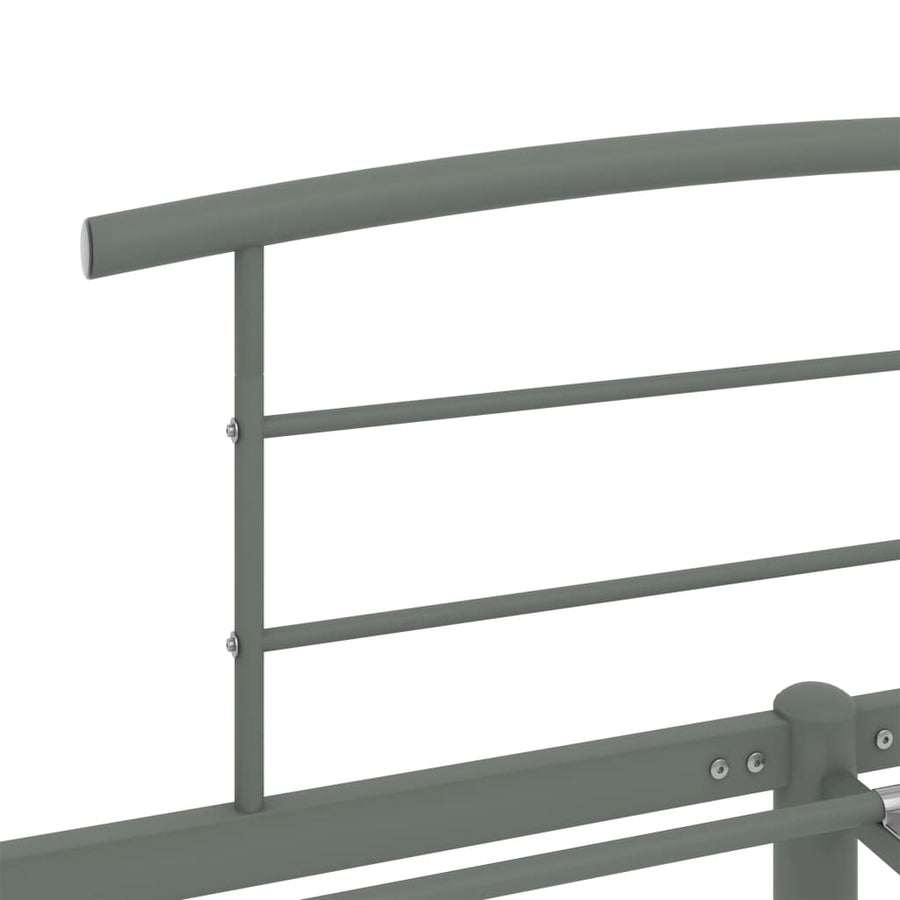 Bedframe Metaal 200 x 200 cm Grijs