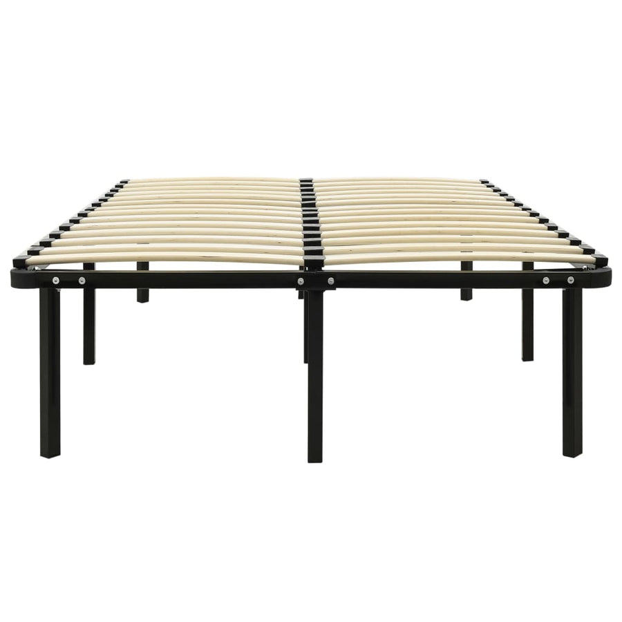 Bedframe Metaal Zwart 200 x 200 cm