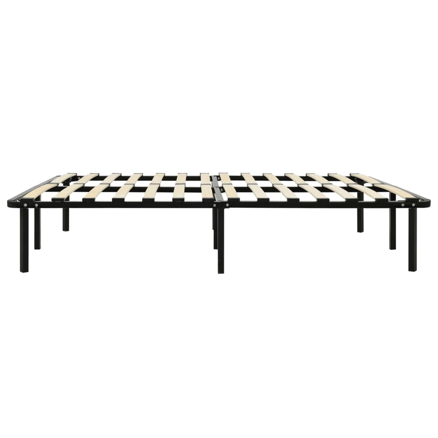 Bedframe Metaal Zwart 200 x 200 cm