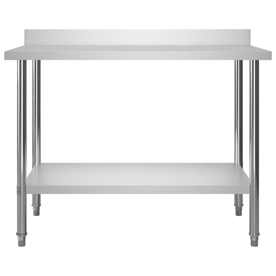 Keukenwerktafel Met Bovenschap 120X60X120 Cm Roestvrij Staal