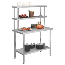 Keukenwerktafel Met Bovenschap 120X60X150 Cm Roestvrij Staal