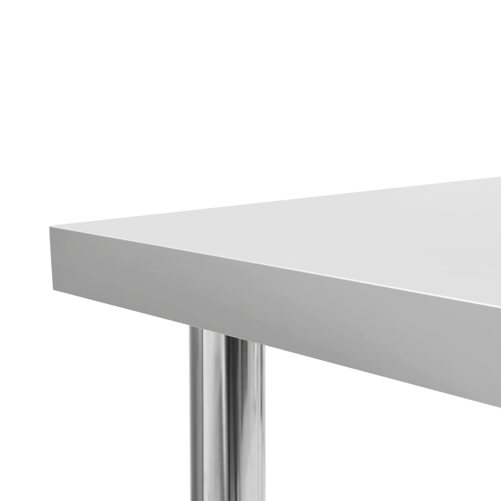 Keukenwerktafel Met Bovenschap 120X60X150 Cm Roestvrij Staal