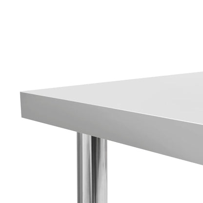 Keukenwerktafel Met Bovenschap 120X60X150 Cm Roestvrij Staal