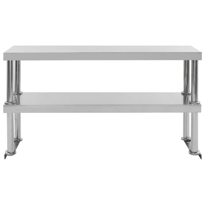 Keukenwerktafel Met Bovenschap 120X60X150 Cm Roestvrij Staal