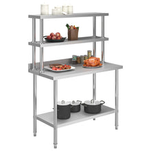 Keukenwerktafel Met Bovenschap 120X60X150 Cm Roestvrij Staal