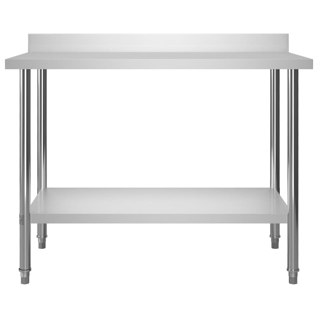 Keukenwerktafel Met Bovenschap 120X60X150 Cm Roestvrij Staal