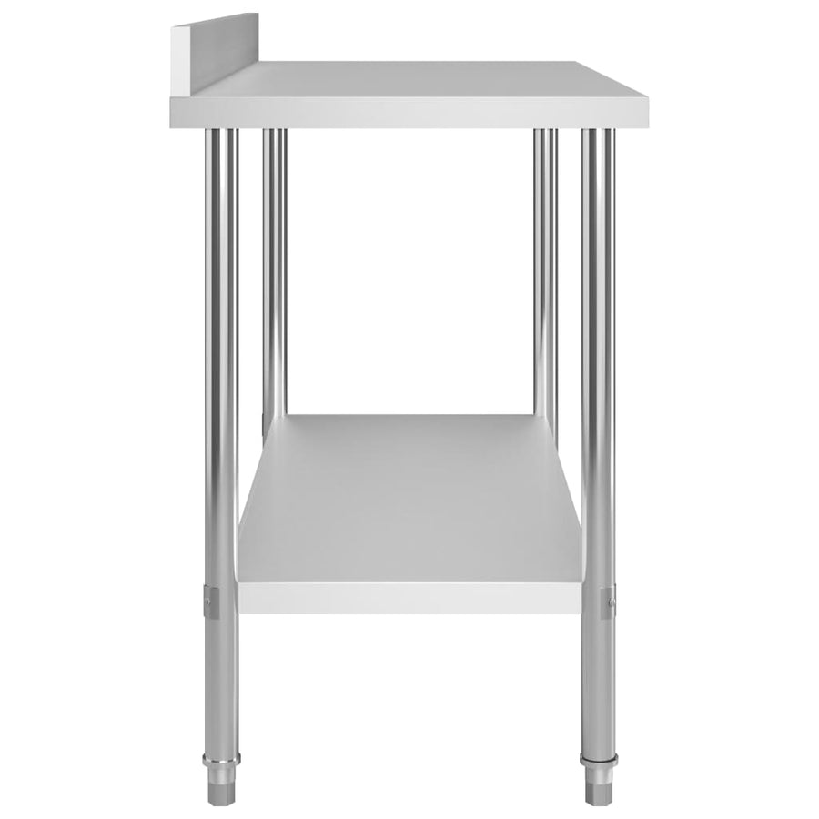 Keukenwerktafel Met Bovenschap 120X60X150 Cm Roestvrij Staal