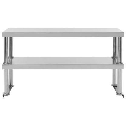 Keukenwerktafel Met Bovenschap 120X60X150 Cm Roestvrij Staal