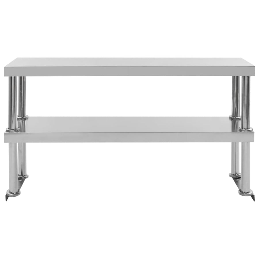 Keukenwerktafel Met Bovenschap 120X60X150 Cm Roestvrij Staal