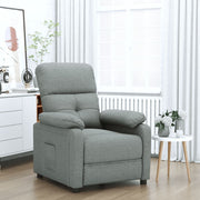Fauteuil verstelbaar stof donkergrijs 73x90x100 cm