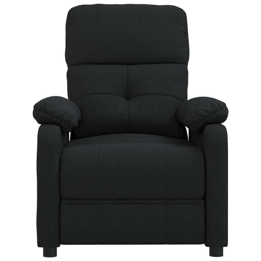 Fauteuil Verstelbaar Stof Zwart 1