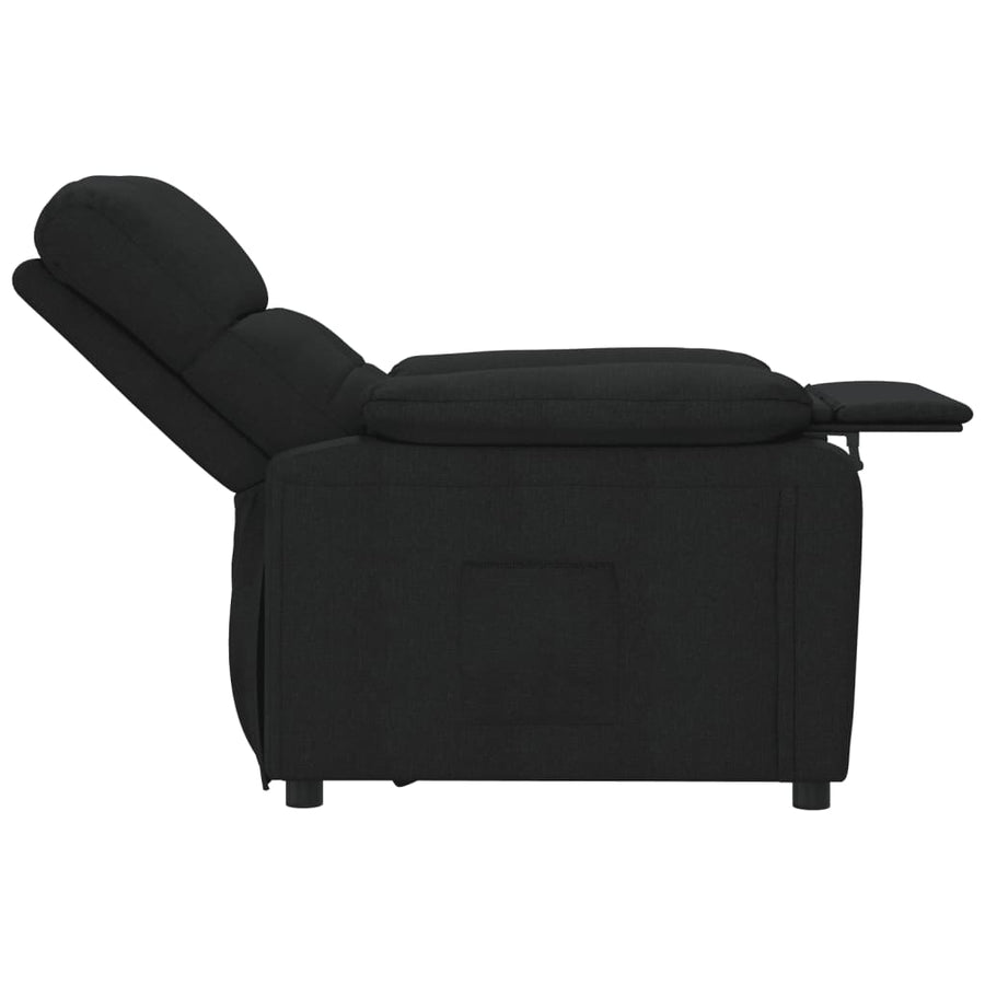 Fauteuil Verstelbaar Stof Zwart 1