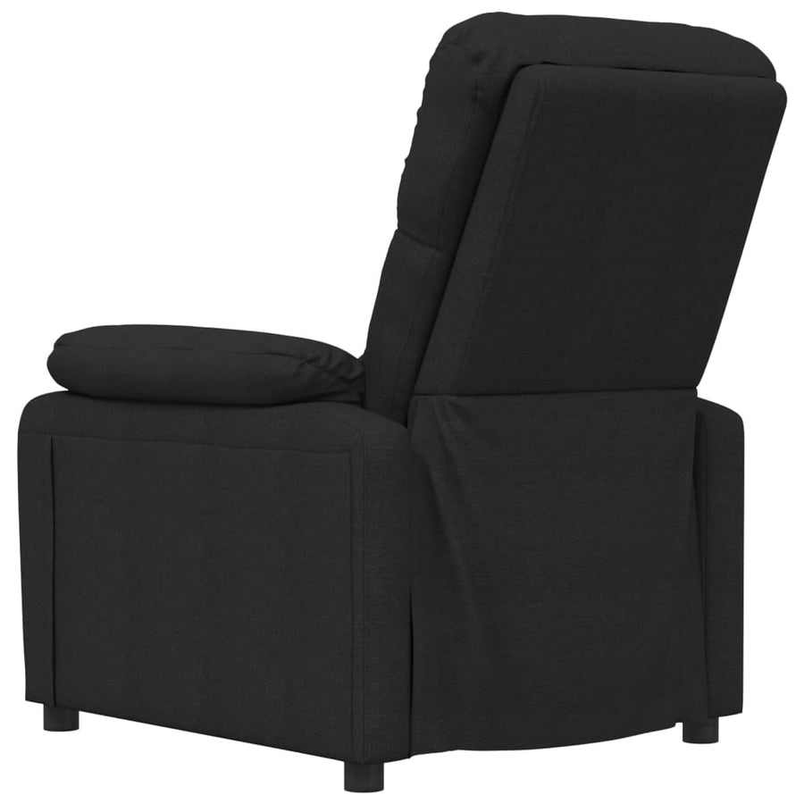 Fauteuil Verstelbaar Stof Zwart 1