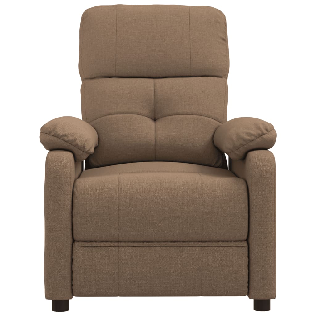 Fauteuil verstelbaar stof bruin