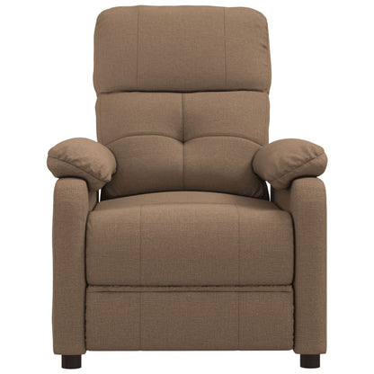 Fauteuil verstelbaar stof bruin